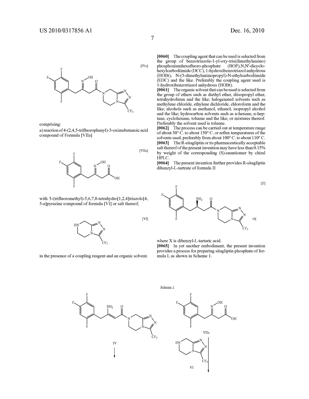 PROCESS FOR THE PREPARATION OF R-SITAGLIPTIN AND ITS PHARMACEUTICALLY ACCEPTABLE SALTS THEREOF - diagram, schematic, and image 12