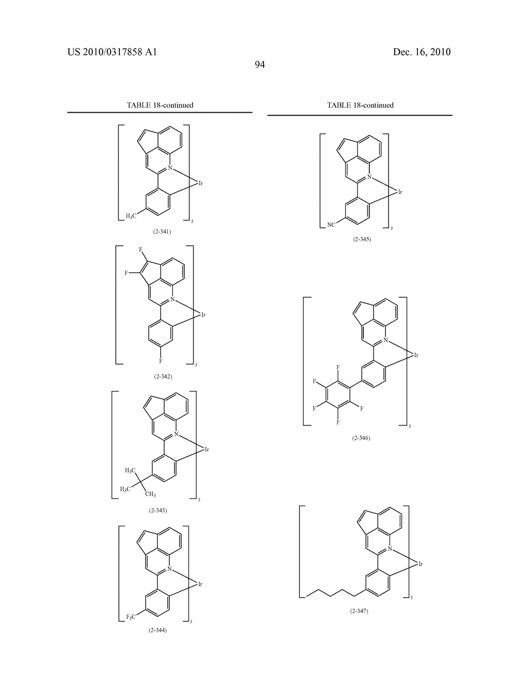 METAL COORDINATION COMPOUND AND LIGHT-EMITTING MATERIAL CONTAINING THE SAME - diagram, schematic, and image 101
