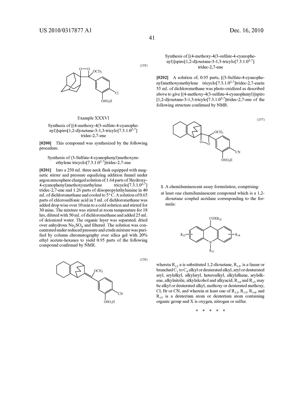 ULTRA-SENSITIVE CHEMILUMINESCENT SUBSTRATES FOR ENZYMES AND THEIR CONJUGATES - diagram, schematic, and image 42