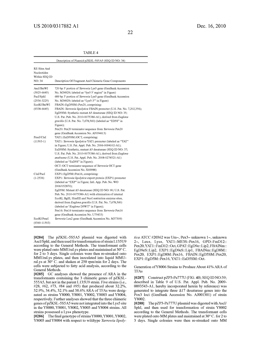 LONG CHAIN OMEGA-3 AND OMEGA-6 POLYUNSATURATED FATTY ACID BIOSYNTHESIS BY EXPRESSION OF ACYL-CoA LYSOPHOSPHOLIPID ACYLTRANSFERASES - diagram, schematic, and image 37