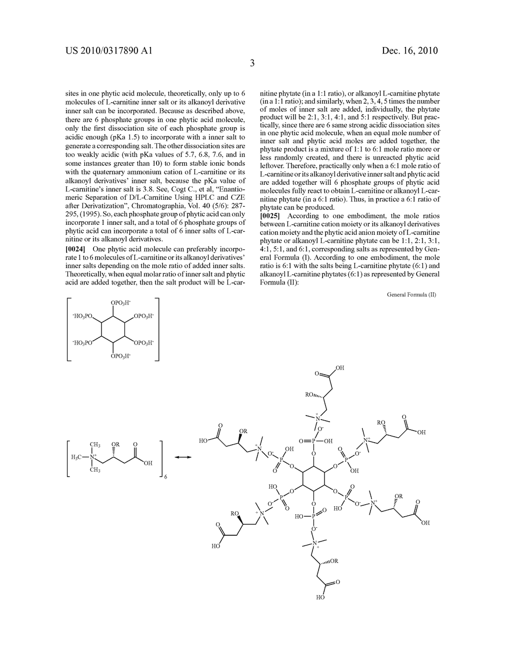 L-carnitine and alkanoyl L-carnitine phytates and process for preparing the same - diagram, schematic, and image 04