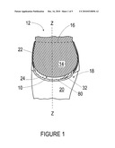 COMBINATION PAD AND PANTY SHIELD WITH RAISED CHANNEL diagram and image