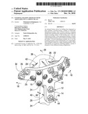 External fixation apparatus with adjustable pin clamping means diagram and image