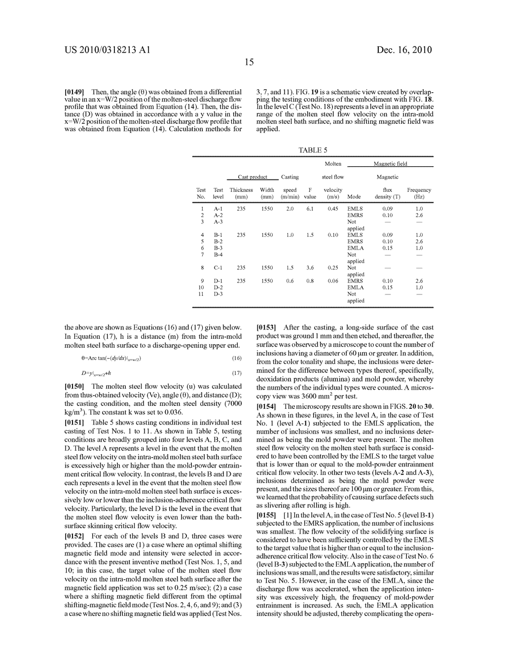 Apparatus for controlling flow of molten steel in mold - diagram, schematic, and image 33