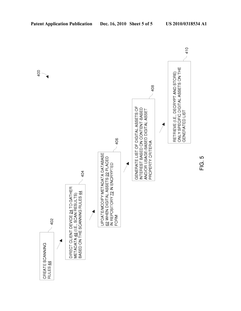 INTELLIGENT RETRIEVAL OF DIGITAL ASSETS - diagram, schematic, and image 06