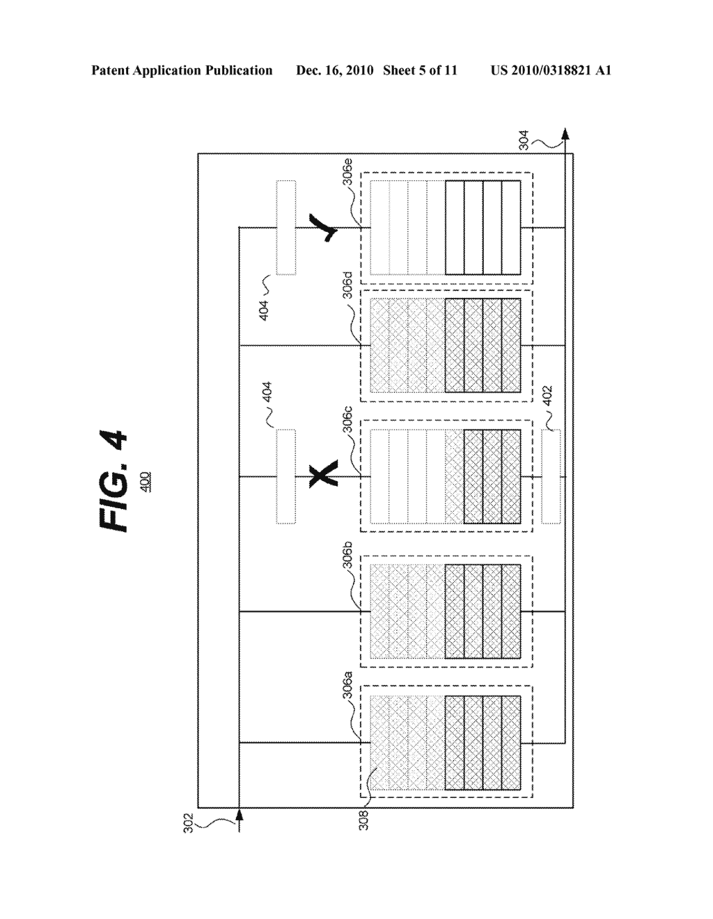 SCALABLE, DYNAMIC POWER MANAGEMENT SCHEME FOR SWITCHING ARCHITECTURES UTILIZING MULTIPLE BANKS - diagram, schematic, and image 06