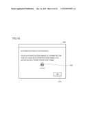 Information Processing Apparatus Capable of Authentication Processing with Improved User Convenience, Control Program for Information Processing Apparatus, and Recording Medium Having Control Program for Information Processing Apparatus Recorded Thereon diagram and image