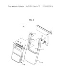 Lever for dispenser and refrigerator having the same diagram and image