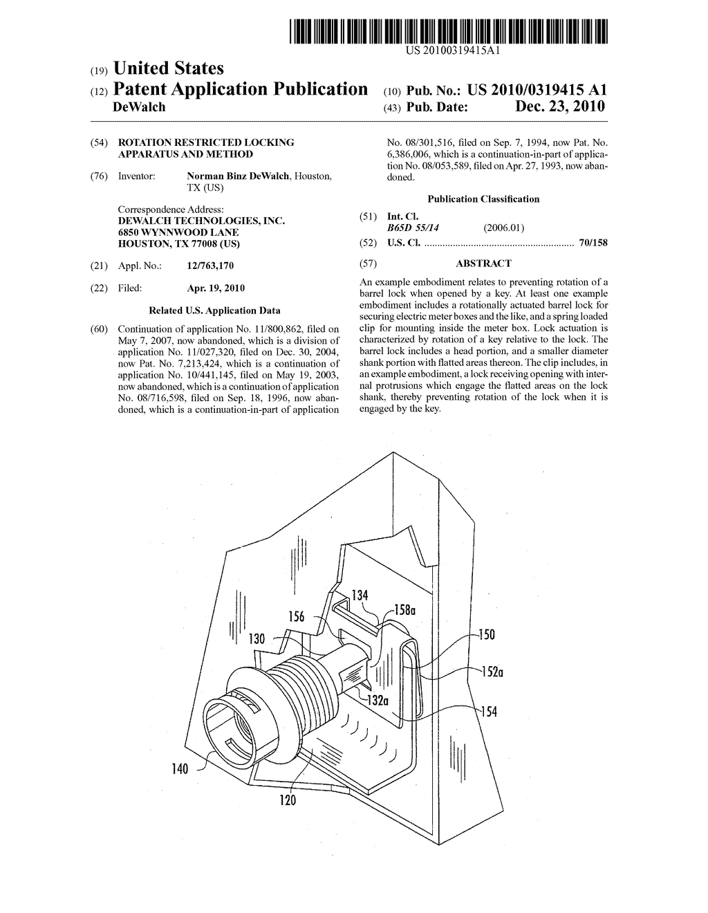 Rotation Restricted Locking Apparatus and Method - diagram, schematic, and image 01