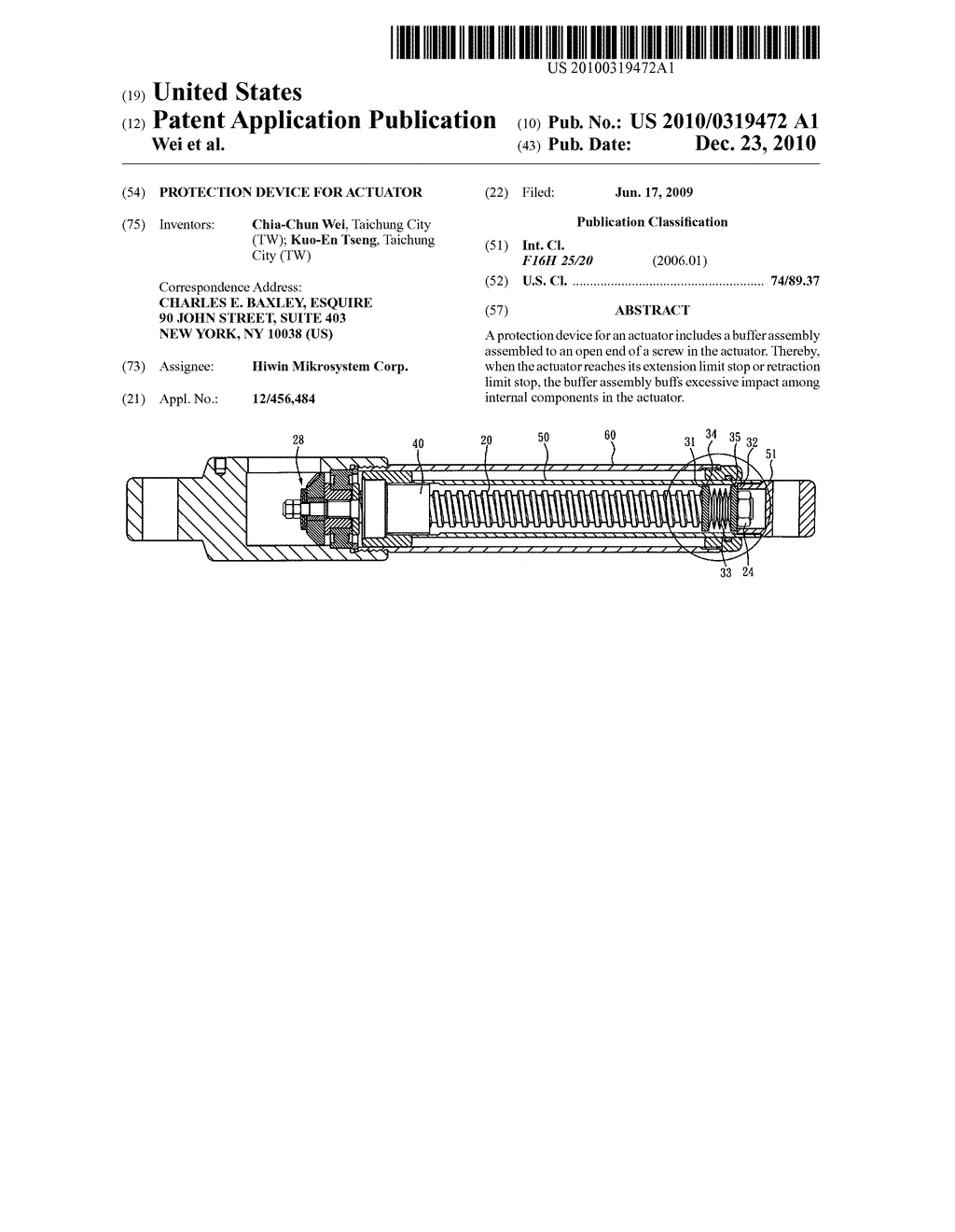 Protection device for actuator - diagram, schematic, and image 01