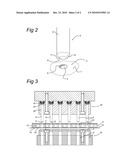 DEVICE AND METHOD FOR THE PERFORATION OF DUCTILE AND/OR TACKY AND/OR ELASTIC SHEET MATERIAL diagram and image