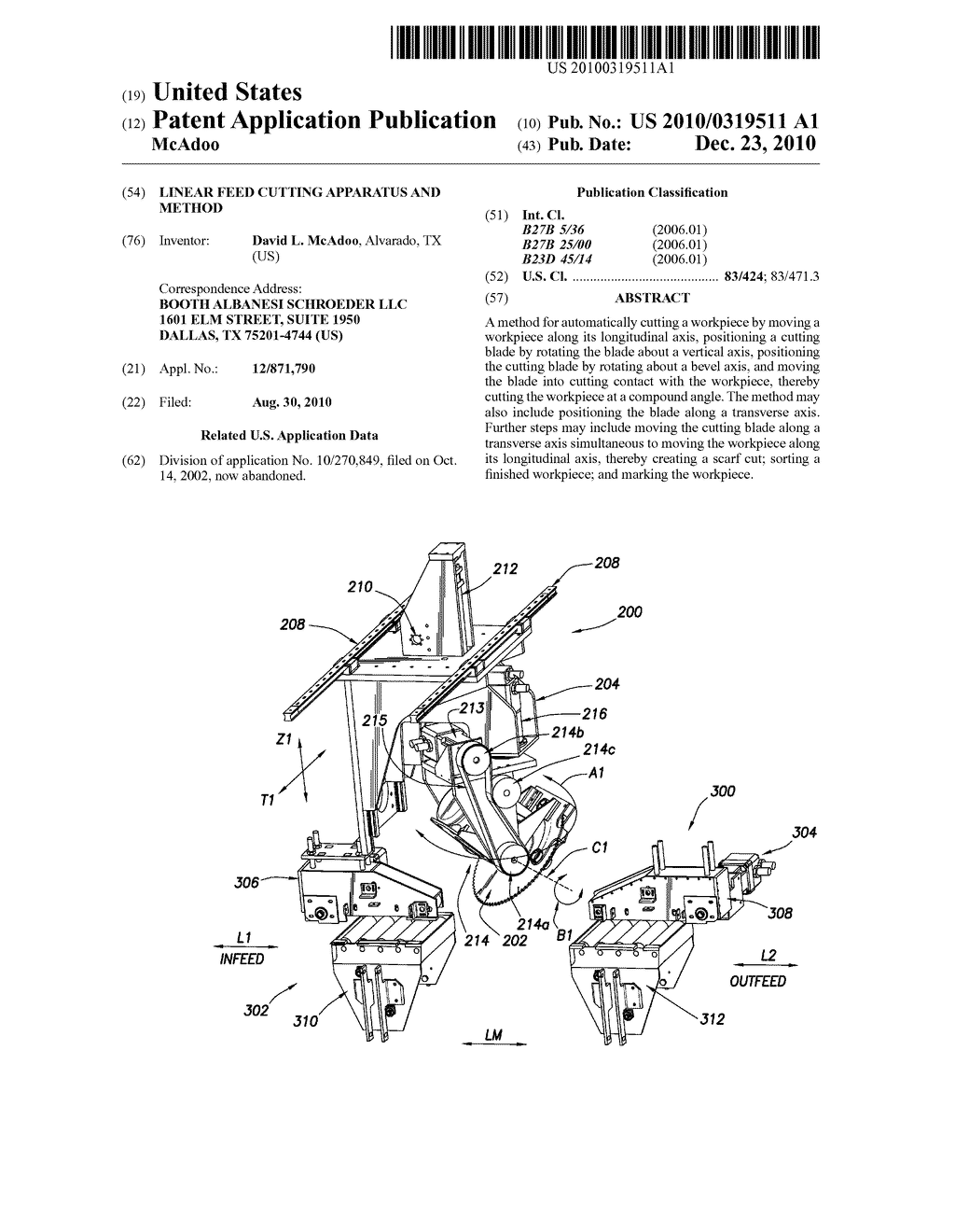 LINEAR FEED CUTTING APPARATUS AND METHOD - diagram, schematic, and image 01