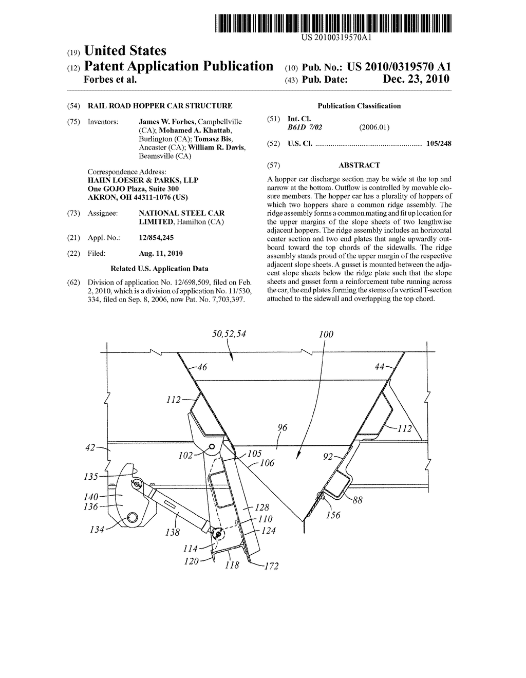 RAIL ROAD HOPPER CAR STRUCTURE - diagram, schematic, and image 01