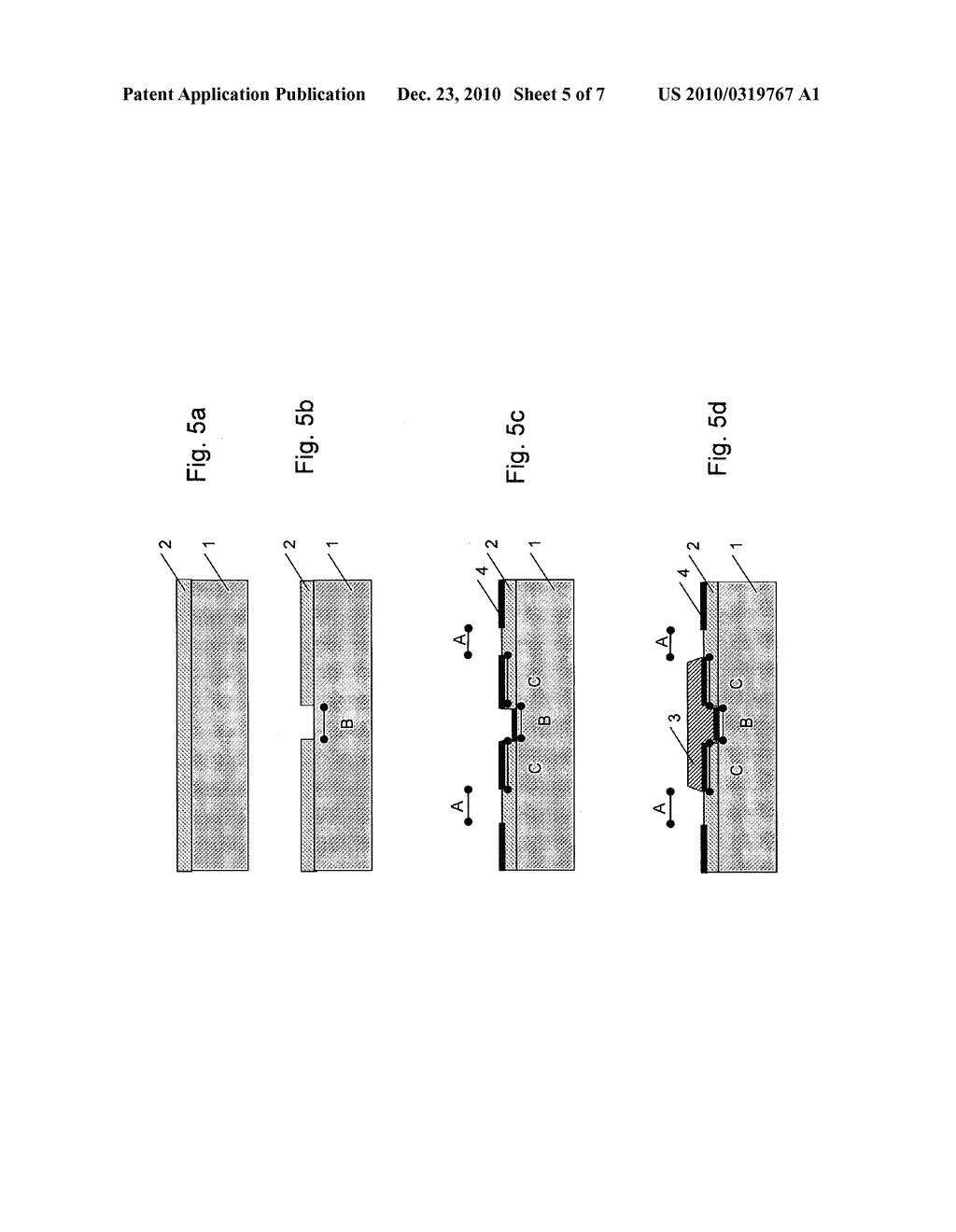 METHOD FOR PROVIDING A CONTACT ON THE BACK SURFACE OF A SOLAR CELL, AND A SOLAR CELL WITH CONTACTS PROVIDED ACCORDING TO THE METHOD - diagram, schematic, and image 06