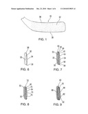 Hockey Blade with Wrapped, Stitched Core diagram and image