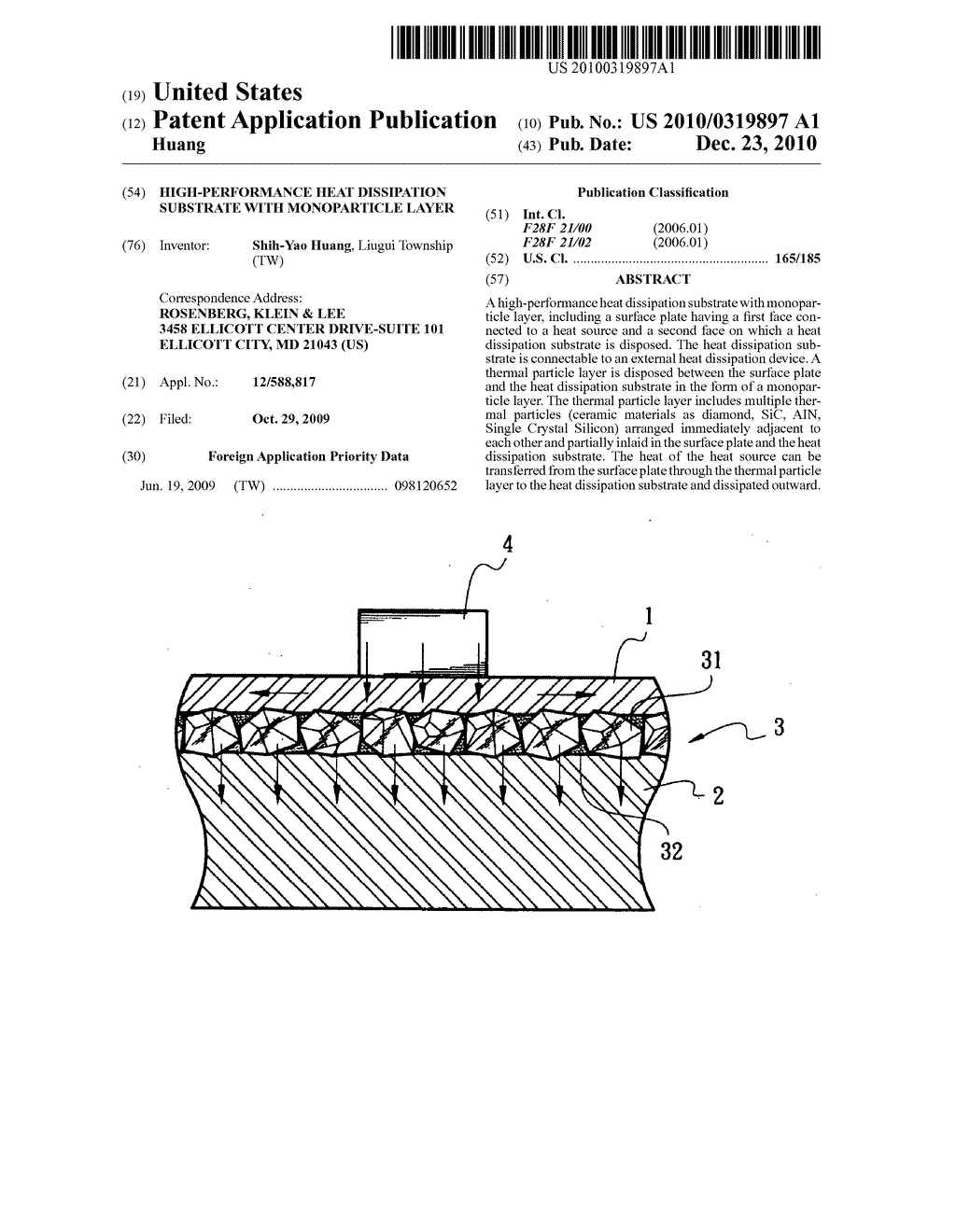 High-performance heat dissipation substrate with monoparticle layer - diagram, schematic, and image 01