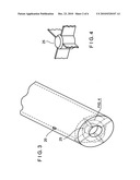 Large paint roller sleeve storage container diagram and image