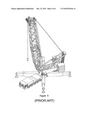 CRANE, IN PARTICULAR MOBILE CRANE WITH A NARROW TRACK AND ENLARGED SUPPORTING BASE diagram and image