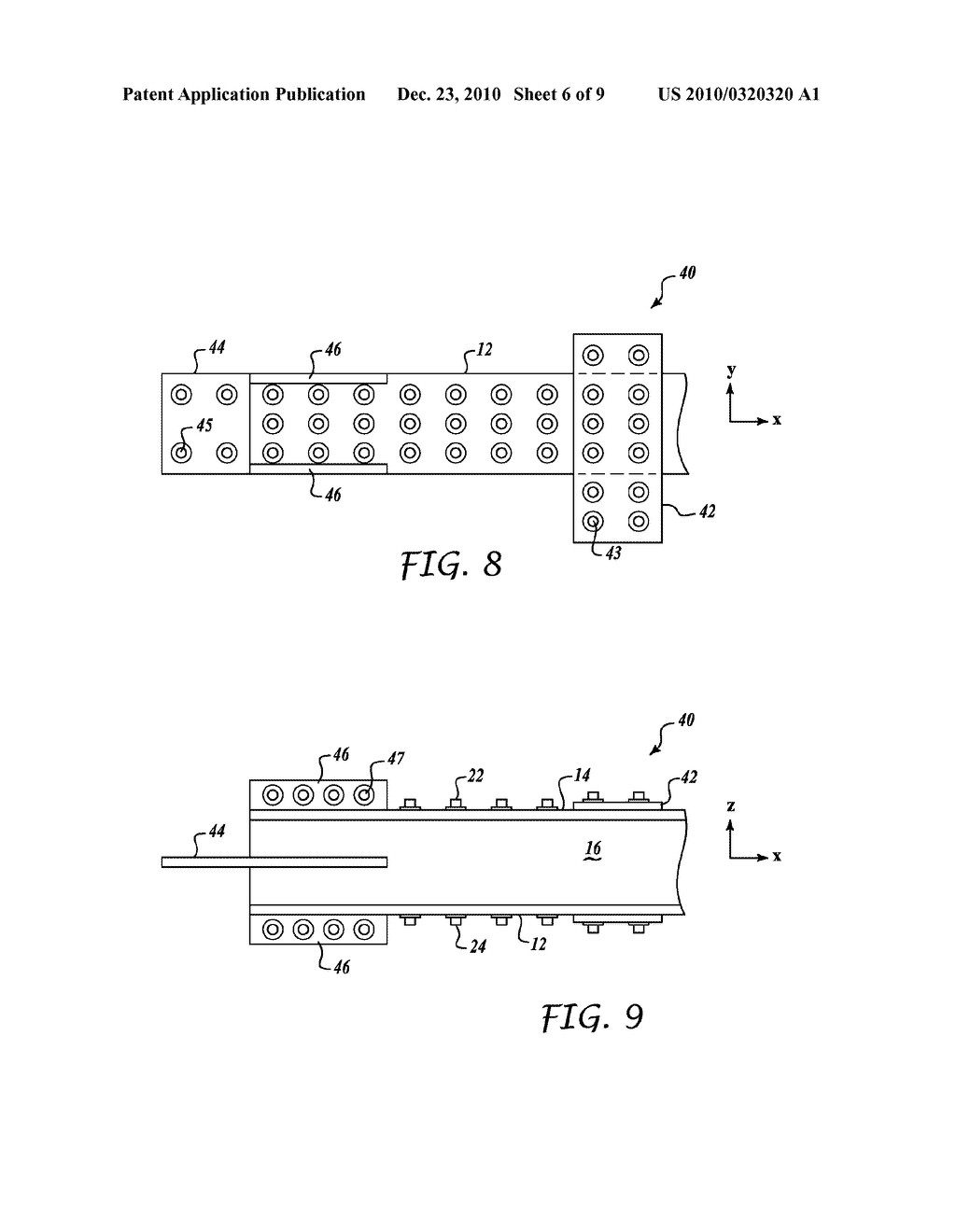 AEROPSPACE STRUCTURE INCLUDING COMPOSITE BEAM CHORD CLAMPED BETWEEN REINFORCEMENT PLATES - diagram, schematic, and image 07