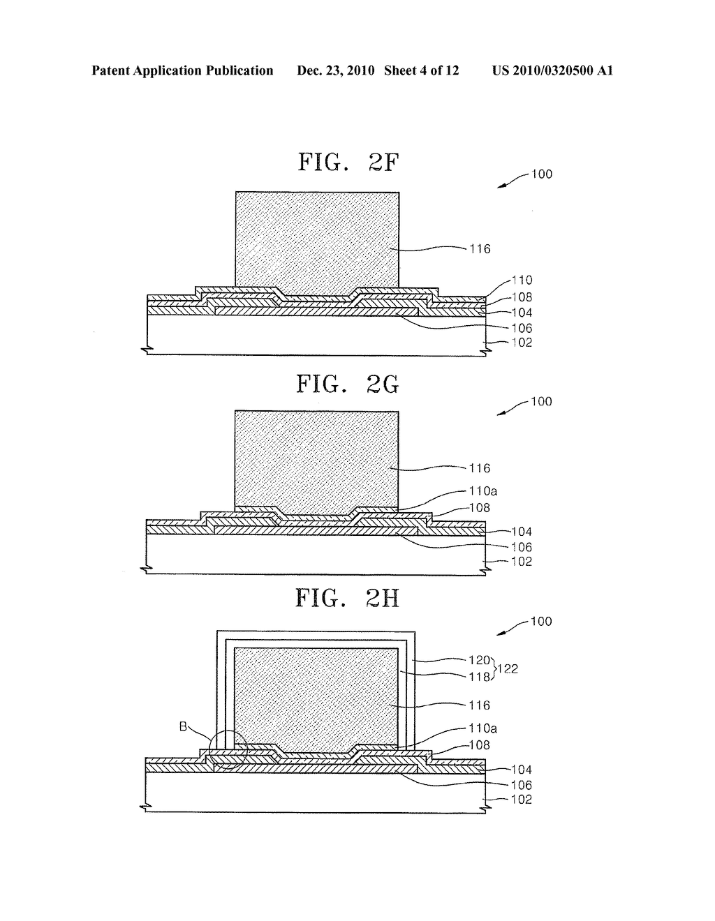 METHOD OF MANUFACTURING A SEMICONDUCTOR DEVICE HAVING AN EVEN COATING THICKNESS USING ELECTRO-LESS PLATING AND RELATED DEVICE - diagram, schematic, and image 05