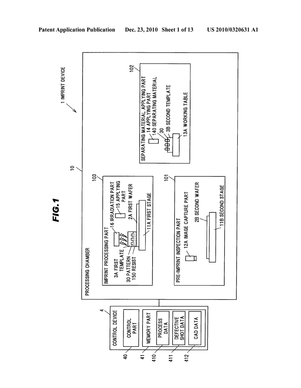 METHOD OF PROCESSING SUBSTRATE AND IMPRINT DEVICE - diagram, schematic, and image 02