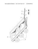 SYSTEM AND METHOD OF TRANSPORTING AND POSITIONING A DEPLOYABLE PREFABRICATED STRUCTURE diagram and image