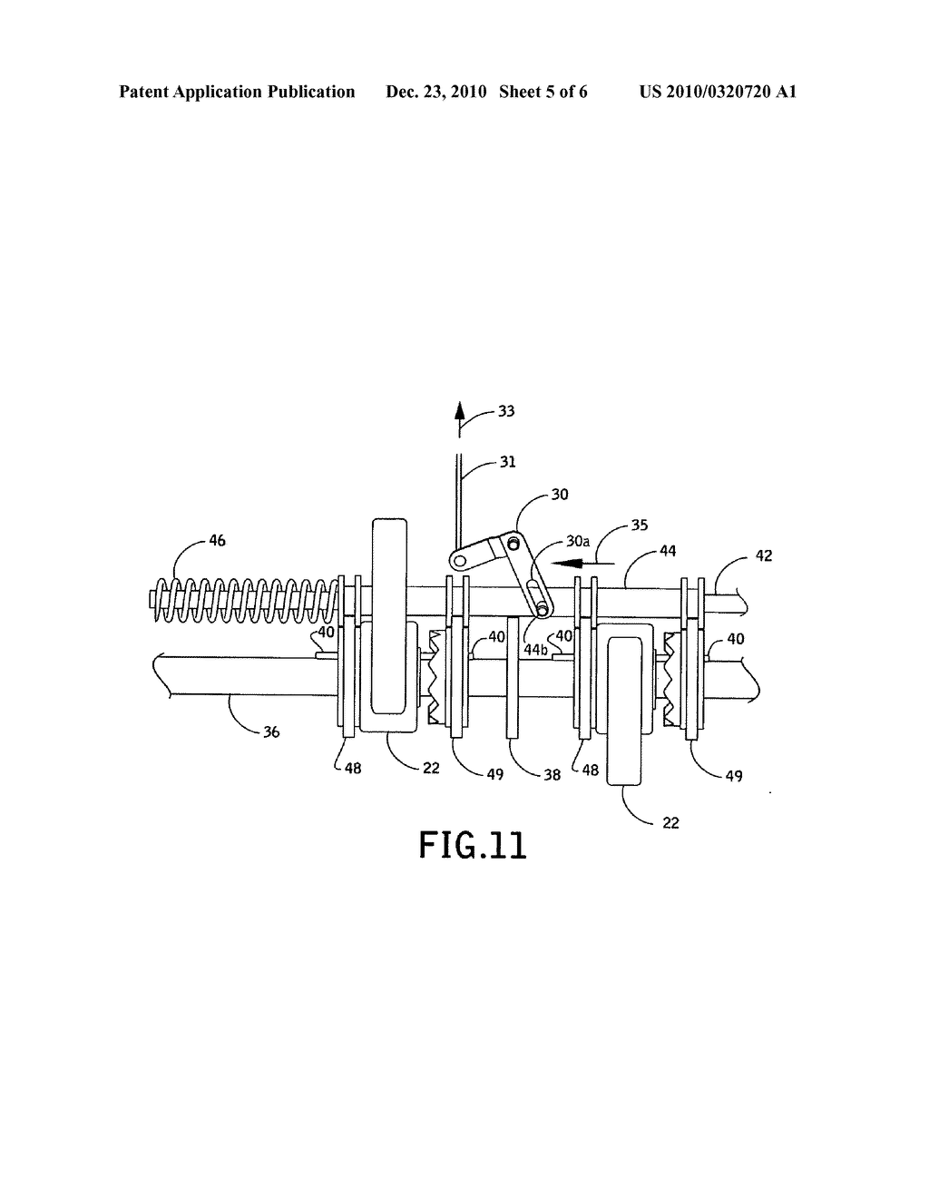 Motion transfer mechanism for transferring reciprocal motion to rotary motion and rider-propelled vehicle utilizing motion transfer mechanism - diagram, schematic, and image 06