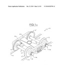 Railway car independent axles with axle locking mechanism diagram and image