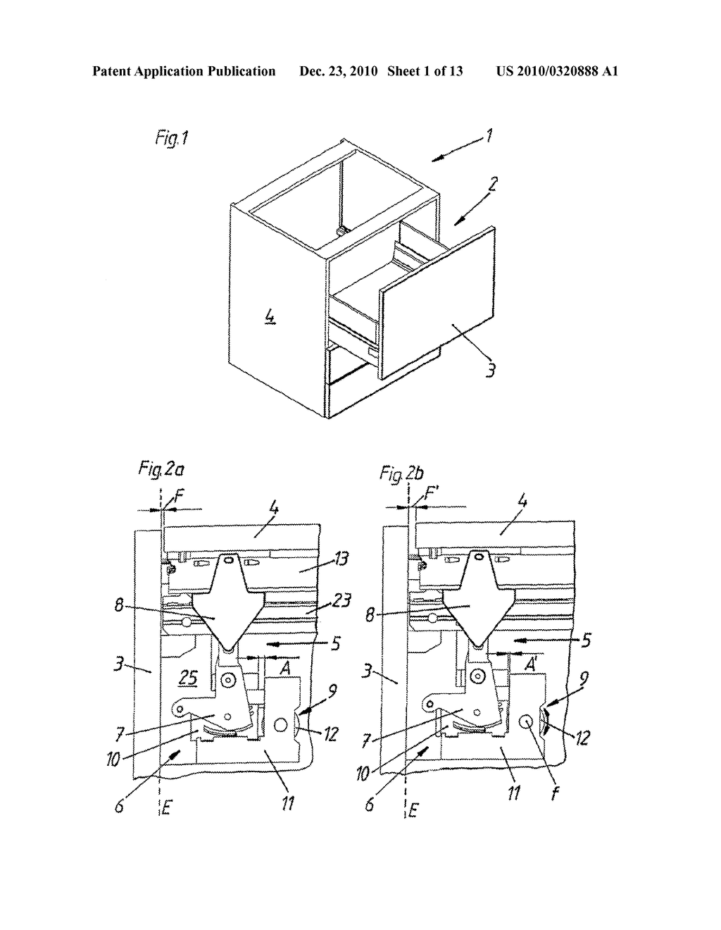 LOCKABLE EJECTOR DEVICE FOR A FURNITURE PART MOVABLY SUPPORTED IN PIECE OF FURNITURE - diagram, schematic, and image 02