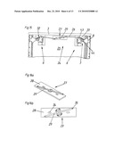 LOCKABLE EJECTOR DEVICE FOR A FURNITURE PART MOVABLY SUPPORTED IN PIECE OF FURNITURE diagram and image