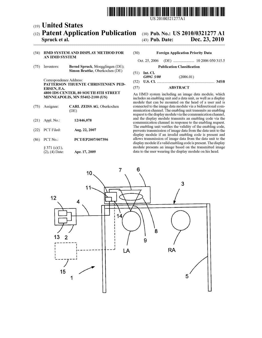 HMD SYSTEM AND DISPLAY METHOD FOR AN HMD SYSTEM - diagram, schematic, and image 01