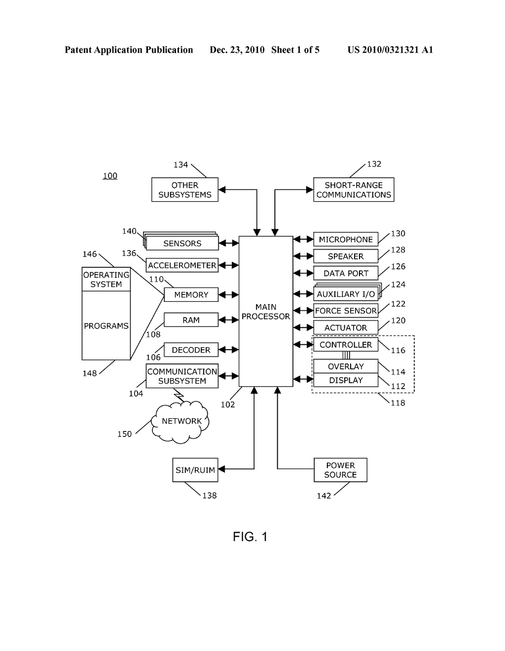 PORTABLE ELECTRONIC DEVICE AND METHOD OF CONTROLLING SAME - diagram, schematic, and image 02