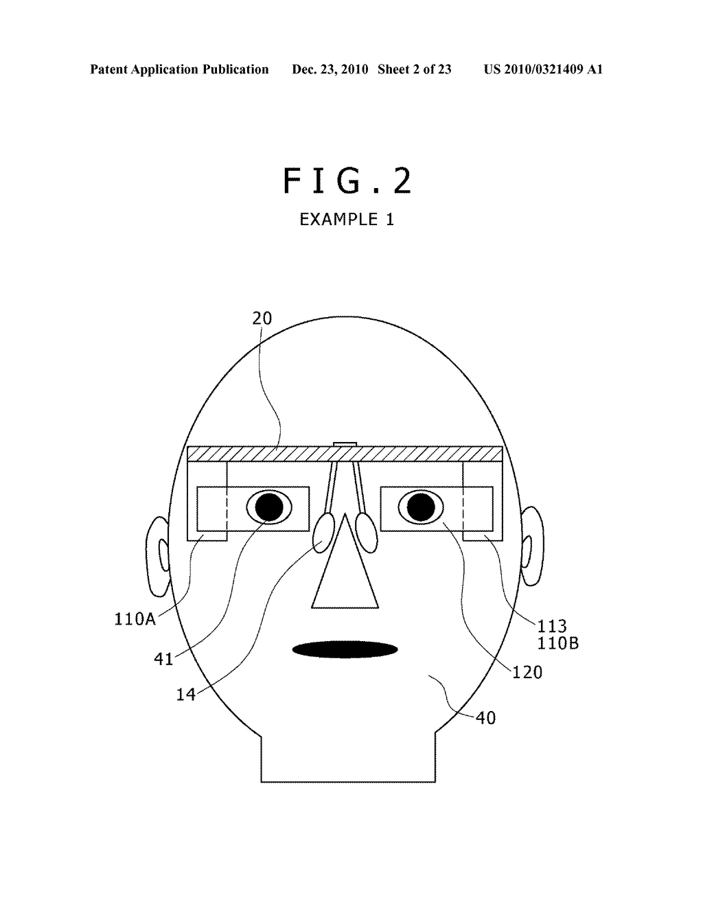 HEAD MOUNTED DISPLAY, AND IMAGE DISPLAYING METHOD IN HEAD MOUNTED DISPLAY - diagram, schematic, and image 03