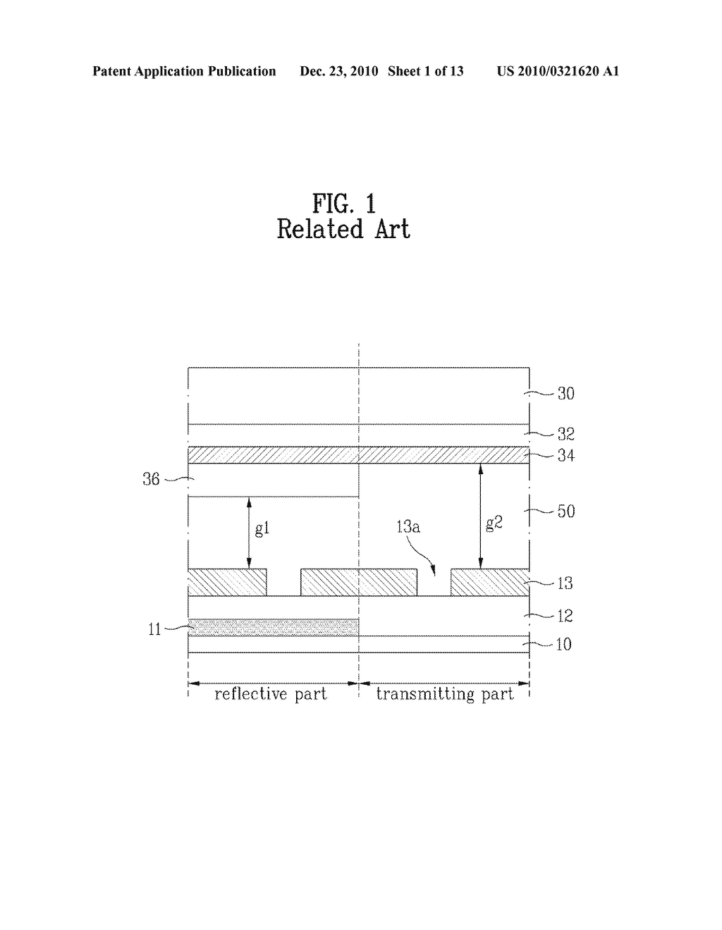 TRANSFLECTIVE TYPE LIQUID CRYSTAL DISPLAY DEVICE - diagram, schematic, and image 02