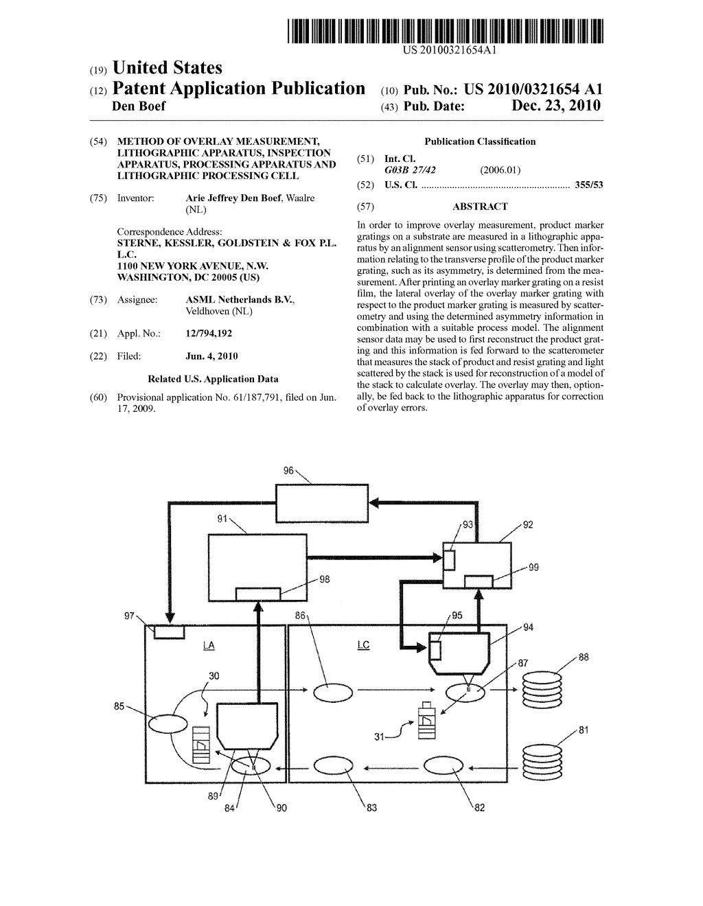 Method of Overlay Measurement, Lithographic Apparatus, Inspection Apparatus, Processing Apparatus and Lithographic Processing Cell - diagram, schematic, and image 01