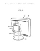 Supporting structure and display device diagram and image