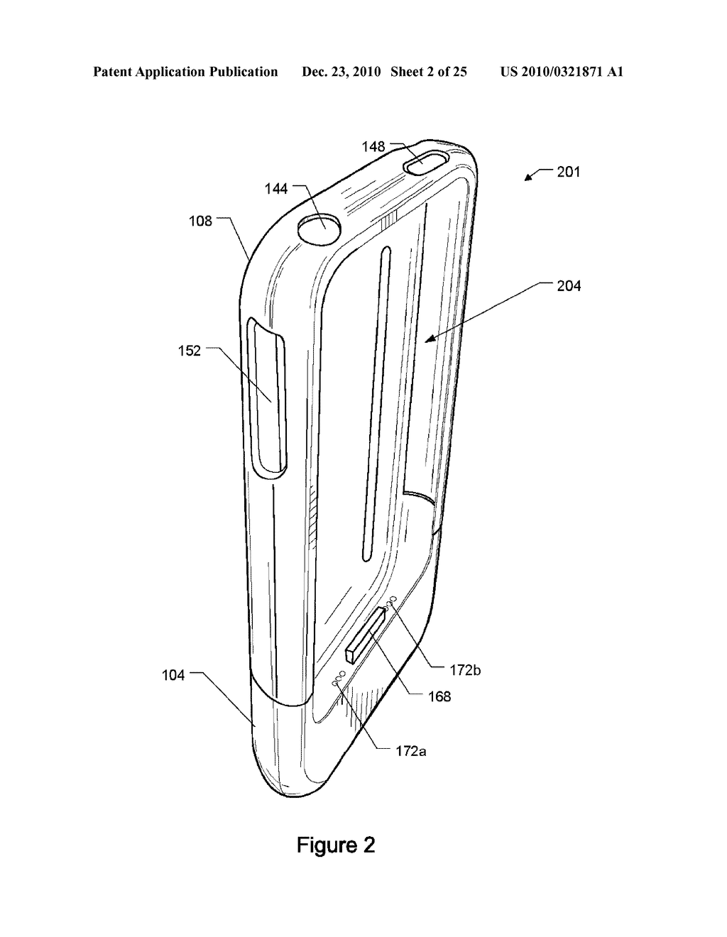 PORTABLE ELECTRONIC DEVICE CASE WITH BATTERY - diagram, schematic, and image 03