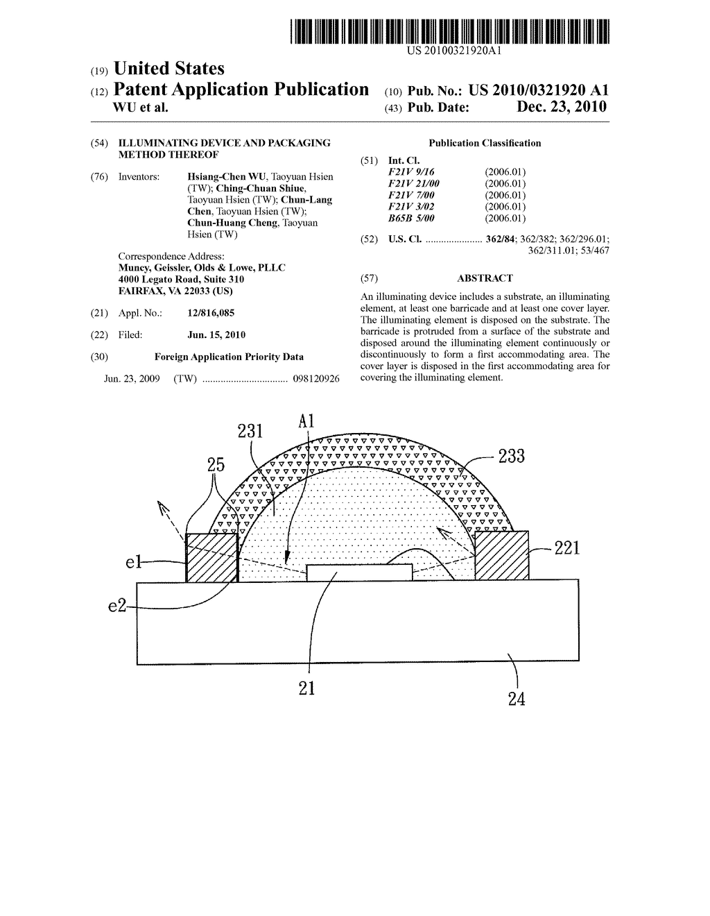 ILLUMINATING DEVICE AND PACKAGING METHOD THEREOF - diagram, schematic, and image 01