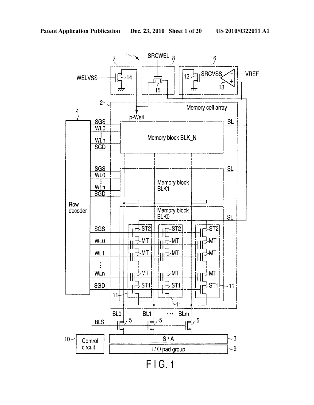 SEMICONDUCTOR MEMORY DEVICE WITH MEMORY CELLS HAVING CHARGE ACCUMULATION LAYER - diagram, schematic, and image 02