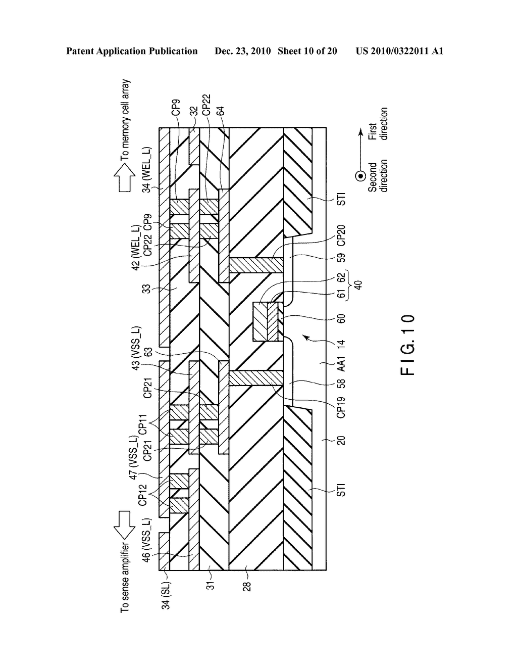 SEMICONDUCTOR MEMORY DEVICE WITH MEMORY CELLS HAVING CHARGE ACCUMULATION LAYER - diagram, schematic, and image 11