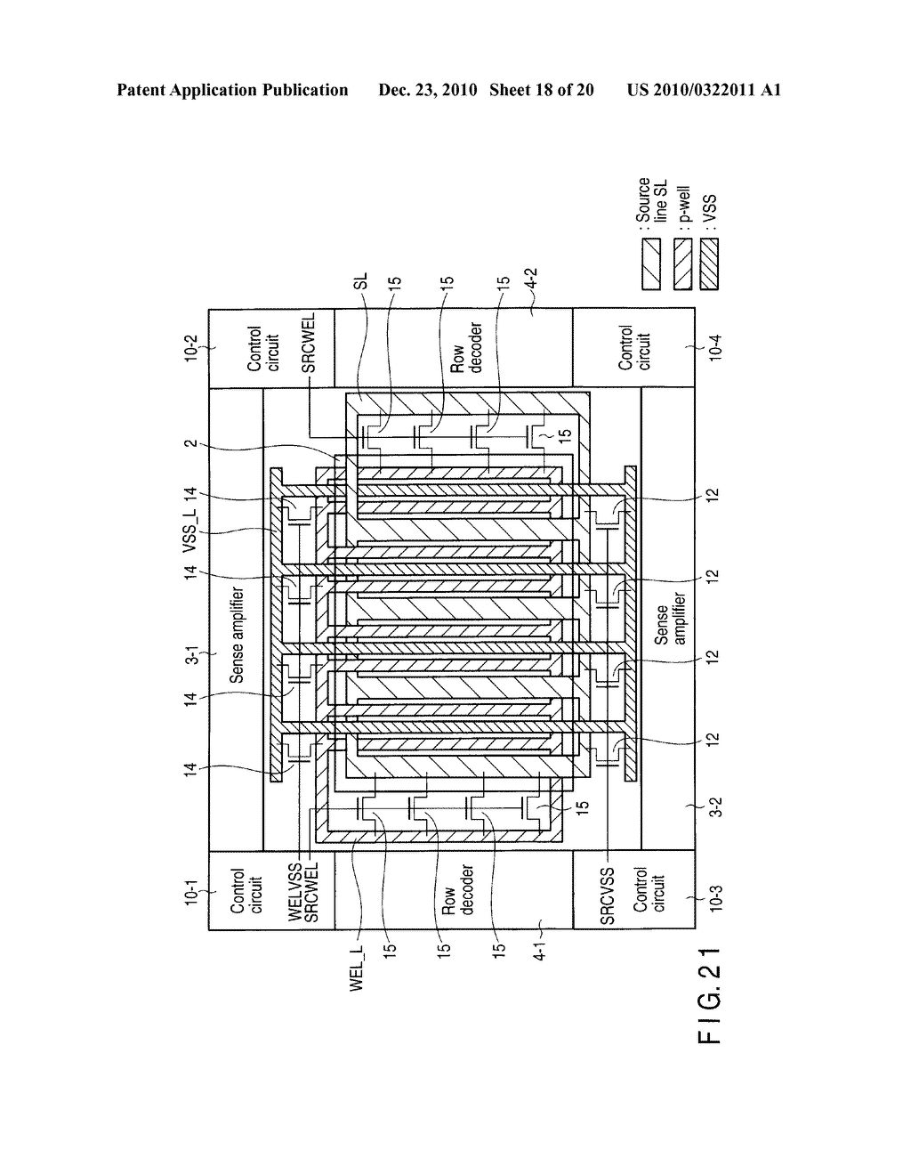 SEMICONDUCTOR MEMORY DEVICE WITH MEMORY CELLS HAVING CHARGE ACCUMULATION LAYER - diagram, schematic, and image 19