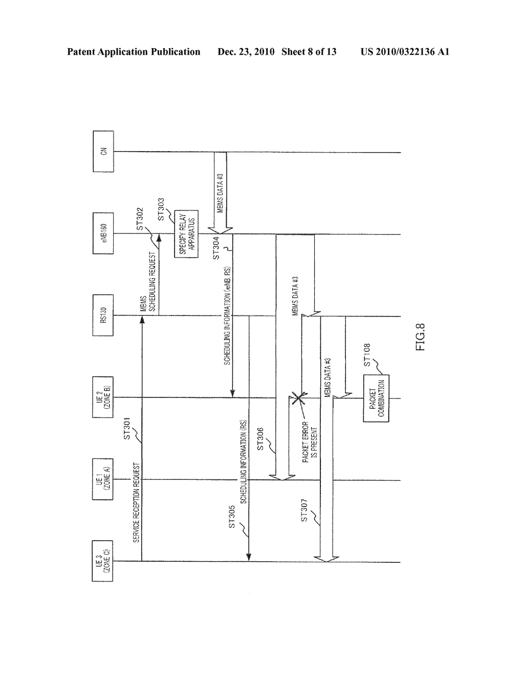 WIRELESS COMMUNICATION BASE STATION DEVICE, WIRELESS COMMUNICATION RELAY DEVICE, WIRELESS COMMUNICATION TERMINAL DEVICE, PACKET RETRANSMISSION METHOD, AND WIRELESS COMMUNICATION SYSTEM - diagram, schematic, and image 09
