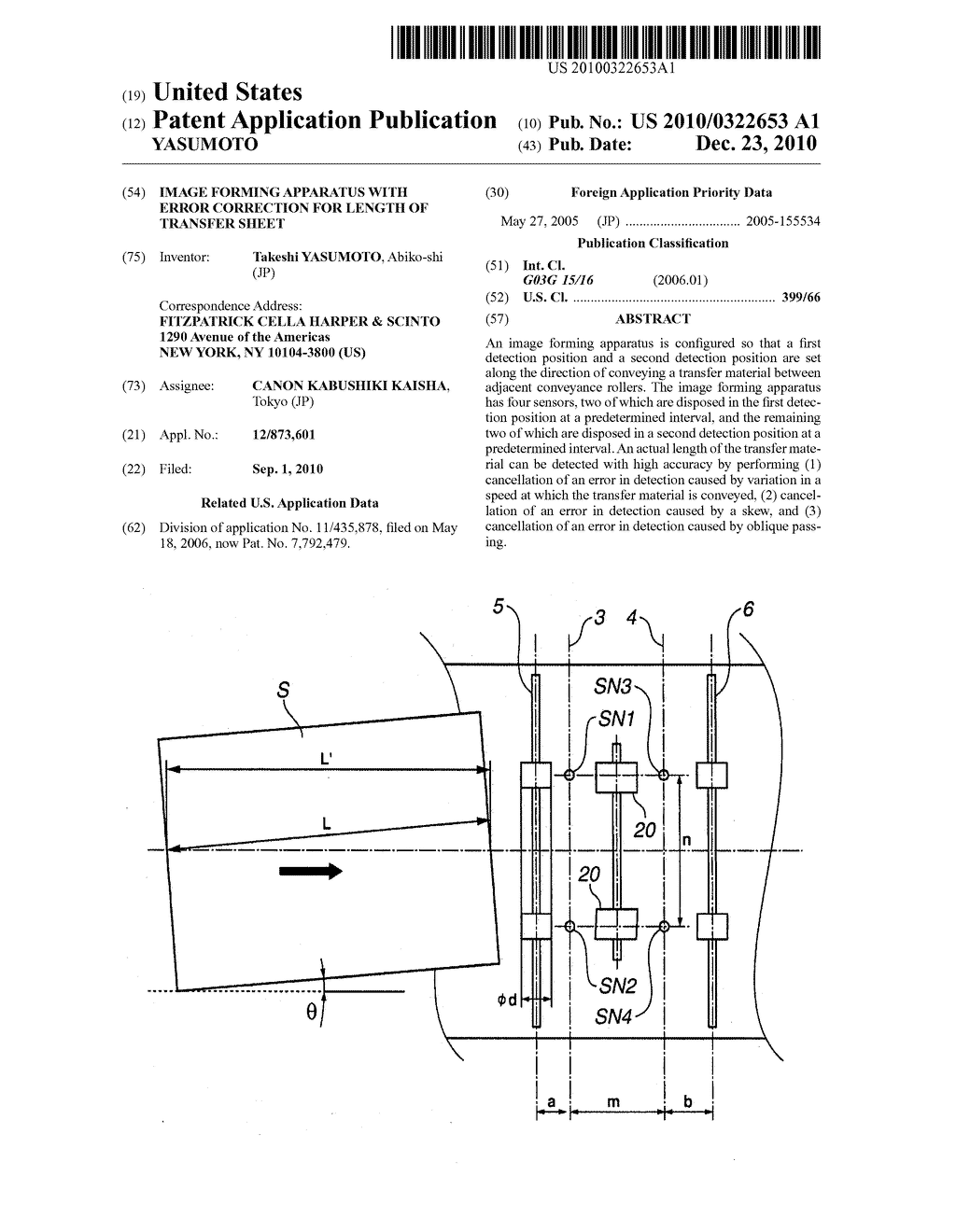 IMAGE FORMING APPARATUS WITH ERROR CORRECTION FOR LENGTH OF TRANSFER SHEET - diagram, schematic, and image 01