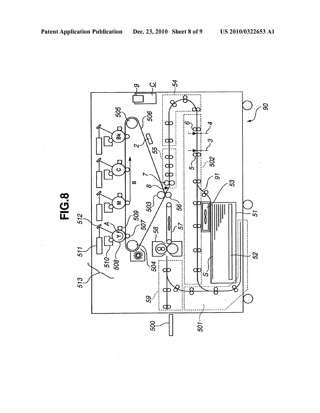 IMAGE FORMING APPARATUS WITH ERROR CORRECTION FOR LENGTH OF TRANSFER SHEET - diagram, schematic, and image 09