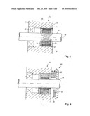 DEVICE AND METHOD FOR SEALING A SHAFT TO PREVENT THE PENETRATION OF A TONER MIXTURE diagram and image