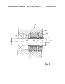 DEVICE AND METHOD FOR SEALING A SHAFT TO PREVENT THE PENETRATION OF A TONER MIXTURE diagram and image