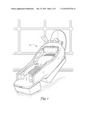 HINGED SOAP DISPENSING FOOT CLEANING DEVICE WITH INTERCHANGEABLE AND REPLACEABLE CARTRIDGES diagram and image