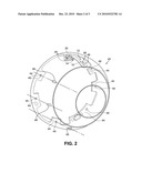 Nosecone bolt access and aerodynamic leakage baffle diagram and image