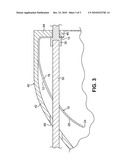 Nosecone bolt access and aerodynamic leakage baffle diagram and image