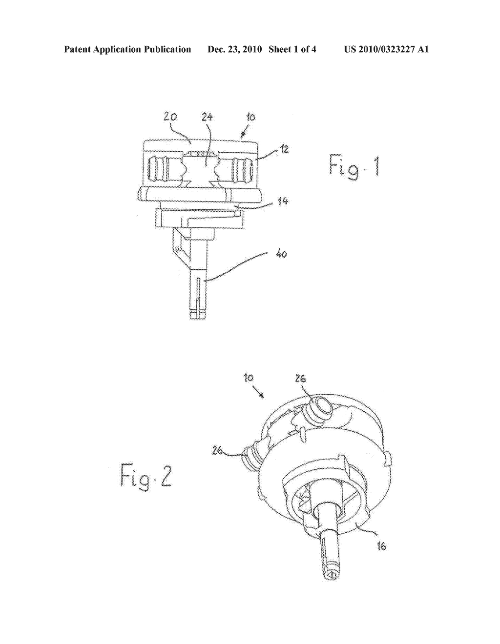 Water refilling plug for battery cells - diagram, schematic, and image 02